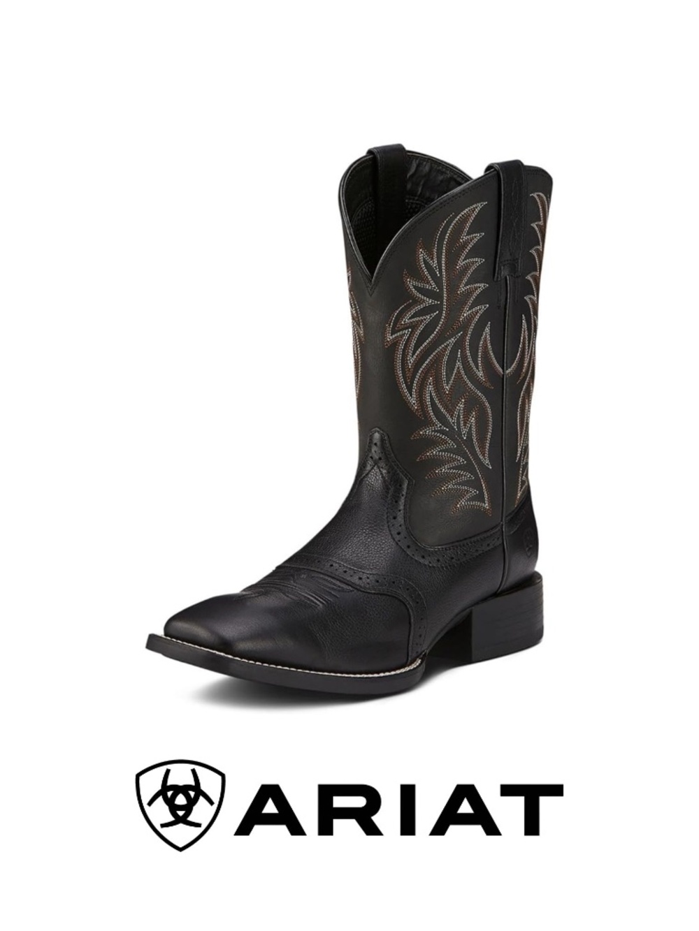 Ariat Men’s Sport Western Wide Square Toe Cowboy Boots - Includes Boot Shapers!